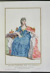 Margarete (1353-1412) Königin von Dänemark, Norwegen und Schweden, aus 